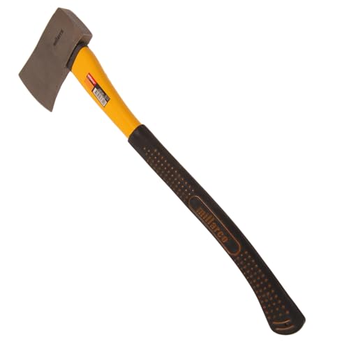 Home It® Axt 1000 g – Axt mit Fiberglasstiel und rutschfestem Griff – 60 cm Länge – ideal für Gartenarbeit und Holzbearbeitung