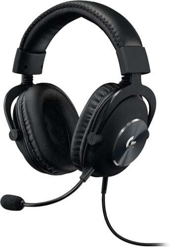 Logitech G PRO X Gaming-Headset, Over-Ear Kopfhörer mit Blue VO!CE Mikrofon, kabelgebunden, DTS Headphone:X 7.1 für Esport Gaming, PRO-G 50mm Lautsprechern, PC/PS/Xbox/Nintendo Switch - Schwarz
