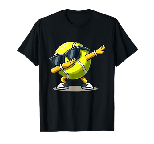 Dabbing Tennis Ball Shirt Lustig Jungen Männer Frauen Sport Spieler T-Shirt