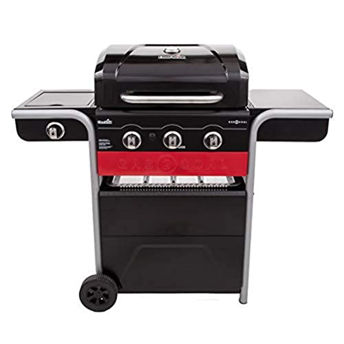 Char-Broil Gasgrill, Kohlegrill Gas2Coal 330 Hybrid Grill, 3 Brenner mit Seitenbrenner - Ideal für draußen, Garten, Terrasse
