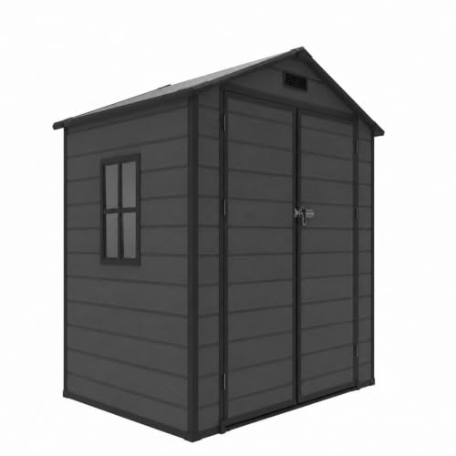 Koll Living Gartenhaus Norvik | 181 x 135 x 210 cm, 2 m² Grundfläche | inkl. Fenster und Bodenplatte | 100% wasserdicht und belüftet dadurch kein Geruch/Schimmel | UV- & witterungesbeständig