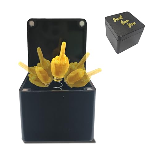 Mittelfinger Box, Mittelfinger Geschenk, Stinkefinger, Mittelfinger In Der Box Surprise Gift Box, Mittelfinger Prank Geschenk FüR Erwachsene BüRo Und Wohnkultur Fun Prank Gift, Surprise Box Gift Box
