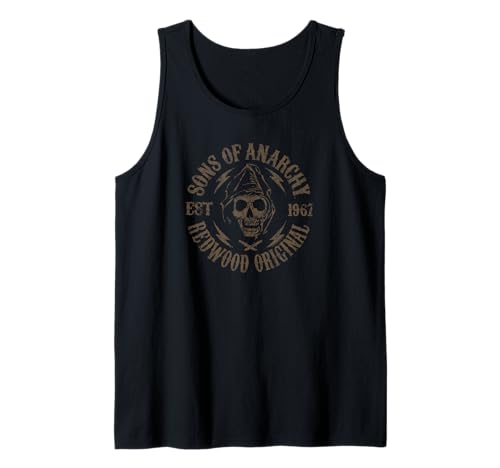 Sons of Anarchy Redwood Original Skull Biker TV Show Tank Top