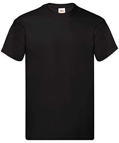 Fruit of the Loom Herren T-Shirt Original T 61-082-0 Black M