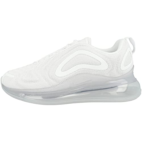 Nike W Air Max 720, Damen Leichtathletikschuhe, Mehrfarbig (White/White/MTLC Platinum/Pure Platinum 000), 36.5 EU