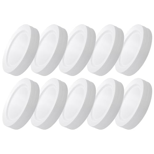 GRÄWE Kunststoffteller-Set in Porzellan-Optik, Ø 19 cm, spülmaschinengeeignet, 25er Pack leichte Teller, leichtes Geschirr, 25 Stück - Dessertteller, Salatteller, weiß - wiederverwendbar