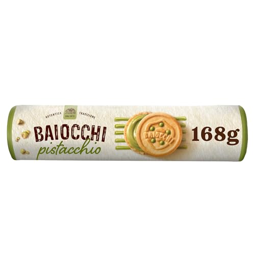 Baiocchi Pistacchio 168g | köstliche Kekse gefüllt mit feinster Pistaziencreme, für die Pause zwischendurch