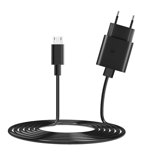 10W Ladegerät Galaxy S7 Schnellladegerät für Samsung Galaxy S7 Edge S6 Edge S4 S3 A6 J7 J6 J5 J3 Note5/4/2 Tab S Tab S2, AFC USB Charger mit Micro USB 2.0 Ladekabel Schnellladekabel 1.5m (Schwarz)