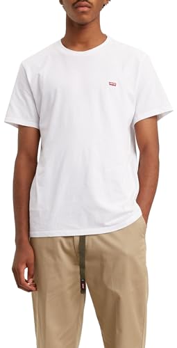 Levi's Herren Ss Original Housemark Tee T-Shirt, White, L