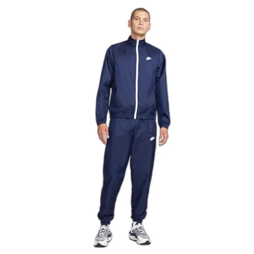 Nike DR3337-410 M NK CLUB LND WVN TRK SUIT Jacket Herren MIDNIGHT NAVY/WHITE Größe L