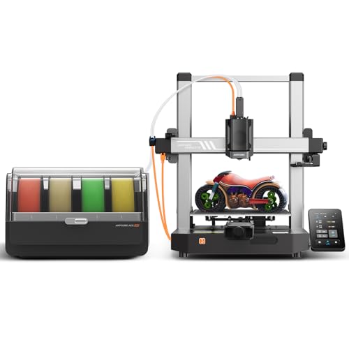 Anycubic Kobra 3 V2 Combo 3D Drucker, 4-Farben-Druck, Verbesserte Auto Leveling, Bis zu 600 mm/s, Aktive Filamenttrocknung, Druckgröße 255 x 255 x 260 mm