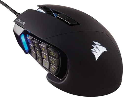 Corsair Scimitar RGB Elite Kabelgebundene MOBA/MMO Gaming-Maus - Schwarz