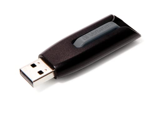 Verbatim Store 'n' Go V3 USB-Stick, USB-3.2 Gen1, 32 GB, Speicherstick mit Schiebemechanismus, USB-3 mit SuperSpeed-Schnittstelle, externer Speicher für Laptop Notebook & Co, schwarz