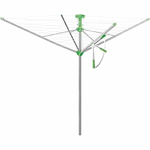 Juwel Wäschespinne Novaplus 600 Easy (EIN-Hand-Spannautomatik, besonders stabil, mit Eindrehbodenhülse) 30090, Grau
