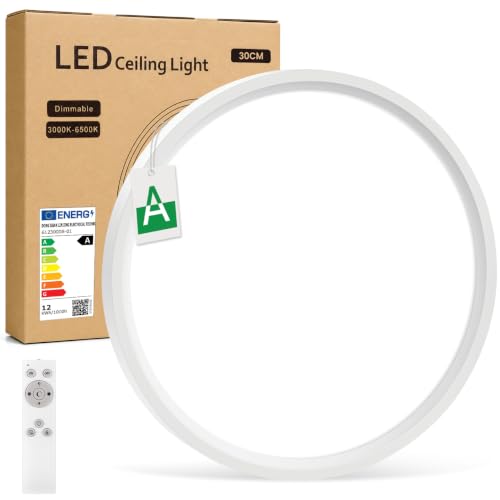 LED Deckenleuchte Effizienzklasse A, 12W 3000K/4000K/6500K, Rund 30cm