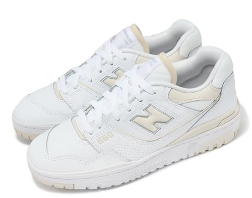 New Balance, 550, modische und lässige Unisex-Lederschuhe, White Sea Salt, 39 EU