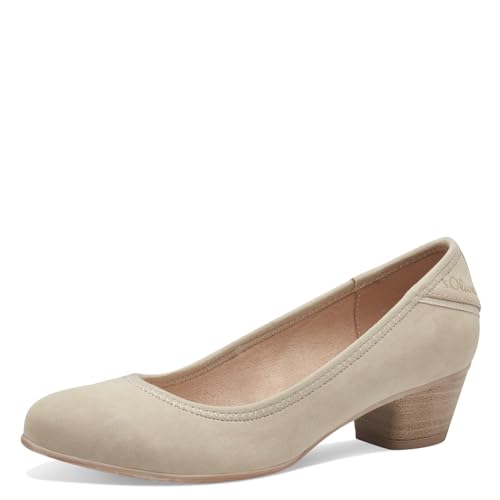 s.Oliver Damen Pumps Kleiner Absatz Elegant, Beige (Cream), 37 EU