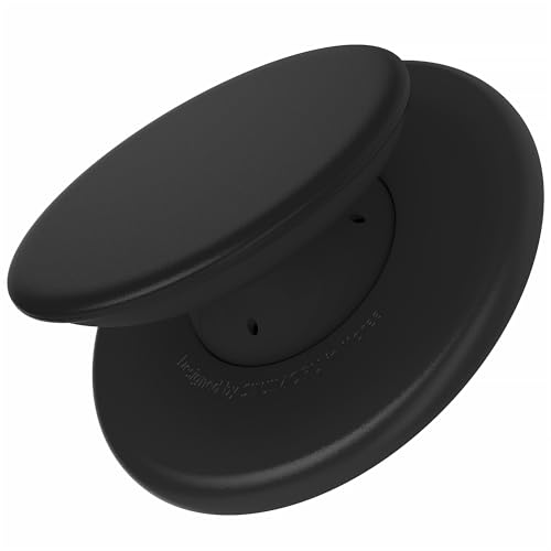 Sinjimoru Einhand-Magnet-Handygriff, Silikon-Halterung mit Ständer für Magsafe, kompatibel mit iPhone 17 16 15 14 13 Serie. M-Tap Tok Schwarz