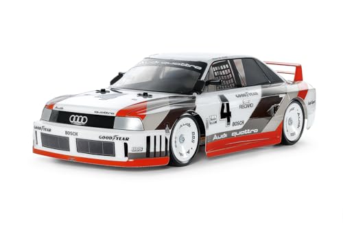 Tamiya 47511 1:10 RC Audi 90 Quattro Racing Lackiert TT-02 - ferngesteuertes Auto, Fahrzeug, Modellbau, Zusammenbauen, Hobby, RC Bausatz