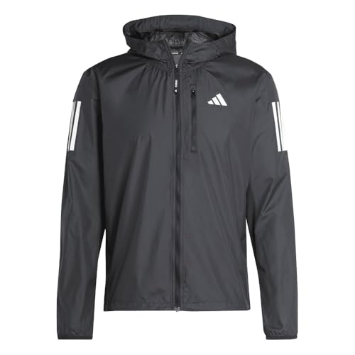 adidas Herren Own the Run Jacket, Black/White pocket, M