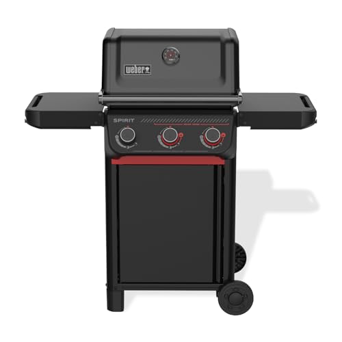 Weber Spirit E-325 Stealth Edition Gasgrill, Schwarz, 3-Brenner, mit Sear Zone