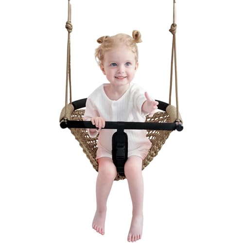 SFITVE Babyschaukel Outdoor Indoor,Kinderschaukel mit verstellbaren Seilen