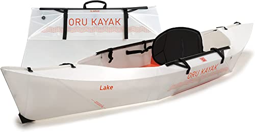 Oru Kayak Faltbares Kajak Lake | Stabil, faltbar, langlebig, leicht - Anfänger, Intermediär - Freizeitpaddeln auf Seen und Flüssen - Kapazität: 113 kg, Größe (aufgebaut): 274 x 81 cm, 7,7 kg