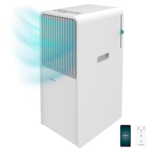 Cecotec - Mobile Klimageräte ForceClima 7550 Style Connected, 7000 BTU, Abdeckungsbereich 20 m2, Fernbedienung, Berührung, LED -Bildschirm, 4 Modi, 2 Geschwindigkeiten, Luftentfeuchter, Timer
