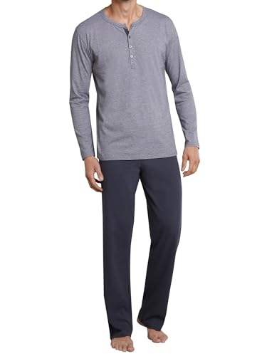 Schiesser Herren, Pyjamaset, Anthrazit_159630, 62 Große Größen
