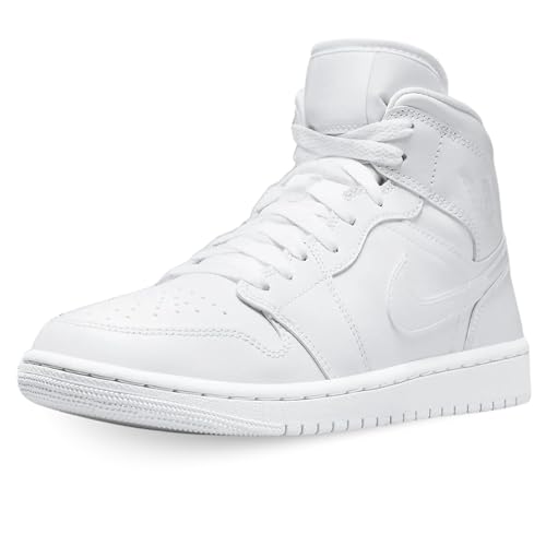 Nike Damen WMNS AIR Jordan 1 MID Sneaker, Weiß, 40.5 EU