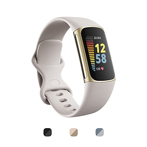 Fitbit Charge 5 by Google, Gesundheits- und Fitness Tracker Damen / Herren, bis zu 7 Tage Akkulaufzeit, Tagesform-Index, 20+ Trainningsmodi, EKG-Funktion & Stressmanagement, Fitnessuhr, Android / iOS