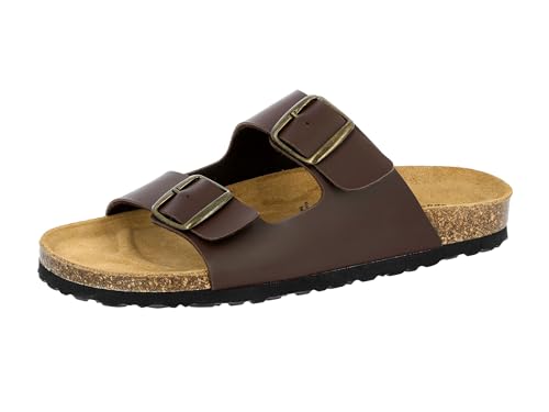 Lico Herren Bioline Man Pantoletten, Braun, 42 EU