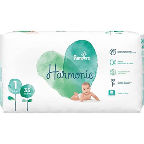 Pampers (Alte Version), Windeln Größe 2-5 kg Hypoallergen Stücke, Mehrfarbig, 35 stück