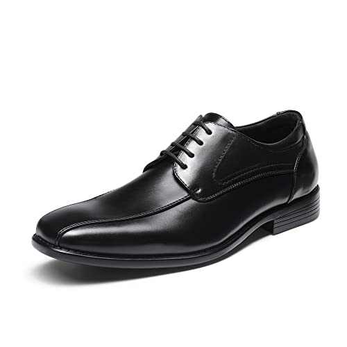 Bruno Marc Herren Anzugschuhe Klassischer Schnürhalbschuhe Businessschuhe Derby Oxfordschuhe,Size 44,Schwarz,DP03-E
