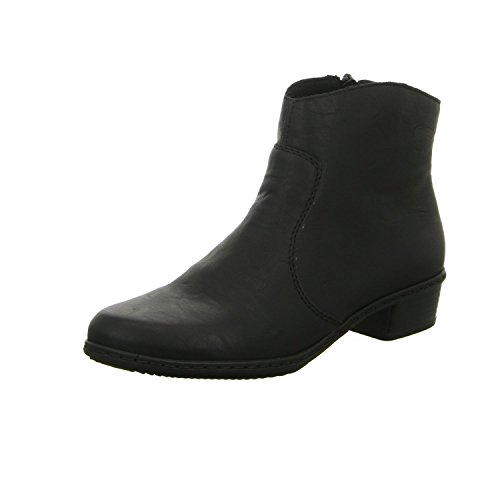 Rieker Y0761, Damen Kurzschaft Stiefel, Schwarz (schwarz/00), 40 EU (6.5 Damen UK)