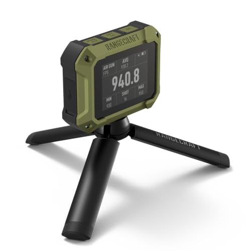 Athlon Rangecraft Velocity PRO Ballistischer Chronograph, Doppler-Radar Geschwindigkeitsmesser (±0,1%), 65-5000 FPS für Gewehr, Luftgewehr & Bogenschießen, Bluetooth App-Anbindung