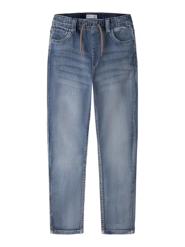 NAME IT Jungen Nkmrobin Dnmthayer Swe Noos Jogger, Light Blue Denim, 158 EU