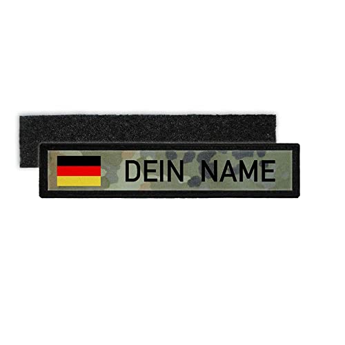 Copytec Deutschland BW Namenschild Patch mit Namen Bundeswehr Flecktarn Aufnäher #24347