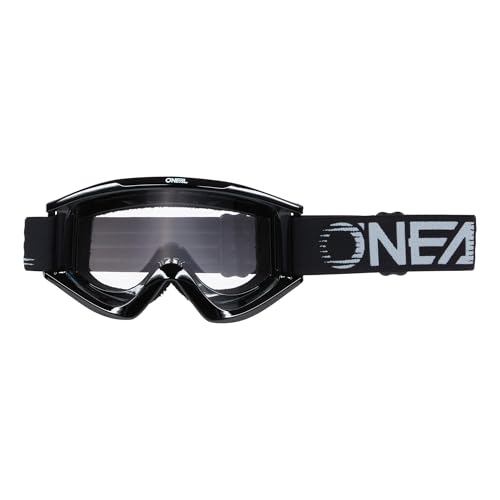 O'NEAL Motocross Brille Fahrradbrille Herren Damen B-Zero Goggle I MX MTB DH FR I Motorradbrille 100% UV-Schutz I Schlag & kratzfestes Glas I Schwarz I Größe One Size