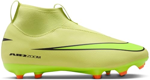 Nike Unisex Jr Zoom Superfly 10 Acad Fgmg Fußballschuh, Limelight/Volt/Hyper Crimson, 34