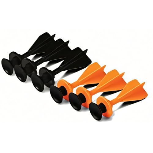 Petron Stealth 6 Pfeile mit Saugnapf, Zubehör für Sport Armbrust, schwarz (6er Pack)