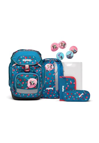 ergobag Pack Set ergonomischer Schulranzen, Vorgänger-Kollektion, flexibel 6-teilig 1.Klasse Grundschule