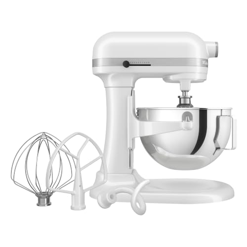 KitchenAid HEAVY DUTY KÜCHENMASCHINE MIT SCHÜSSELHEBER 5,2 L - WEISS 5KSM55SXXEWH