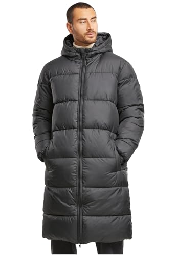 Urban Classics Mens Long Puffer Coat Black, L