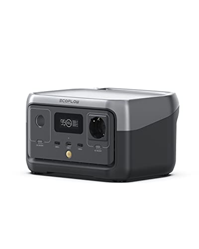 EcoFlow RIVER 2 tragbare Powerstation, 256 Wh Solargenerator mit LiFeP04