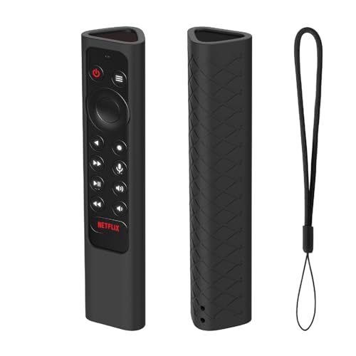 GIOPUEY Hülle Kompatibel mit NVIDIA Shield TV Pro Remote, Silikon Stoßfeste Schutzhülle, Ultradünn Case Cover, Kein Geruch, Hülle Silikon - Schwarz