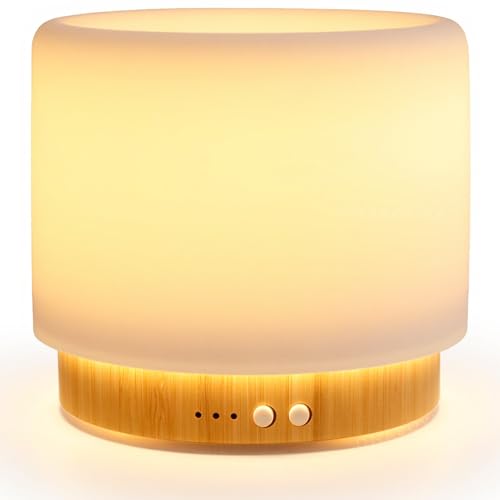Aroma Diffuser – 280ml Ultraschall-Diffusor mit Luftbefeuchtung aus Keramik & Bambus, Wellnesslicht, Timer, Auto-Off, wahlweise kontinuierlicher und intermittierender Nebel, BPA-frei, <25dB