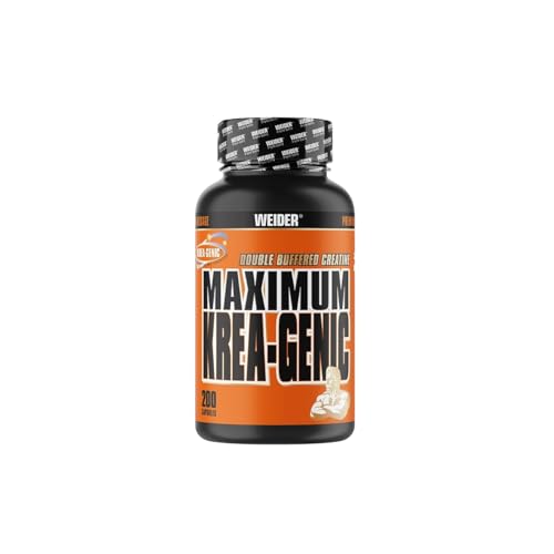 Weider - Krea Genic Caps - Doppelt gepuffertes Kreatin für maximale Leistung - Mehr Power beim Workout - 200 Kapseln