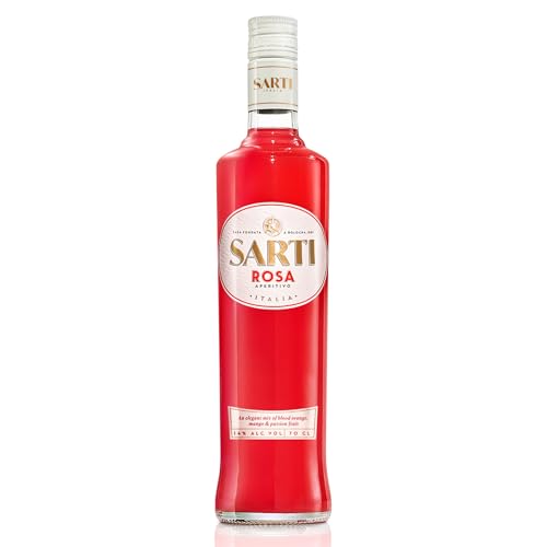 Sarti Rosa Likör 0,7L | Italienischer Aperitif mit Blutorange, Mango & Passionsfrucht | Fruchtig-erfrischender Geschmack, ideal für Spritz & Cocktails