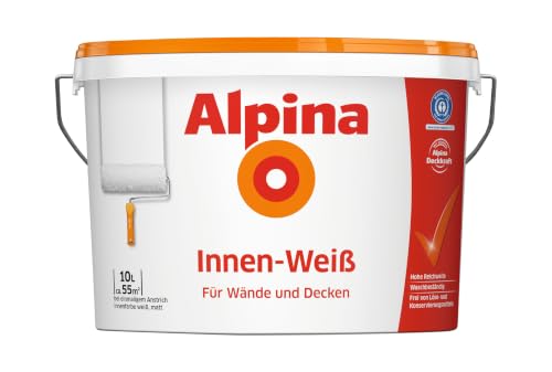 Alpina Wandfarbe Innen-Weiß 10 Liter matt
